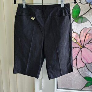 Lulu-B Black Pull On Bermuda Shorts and Coral Bay Blue shorts both sz 8